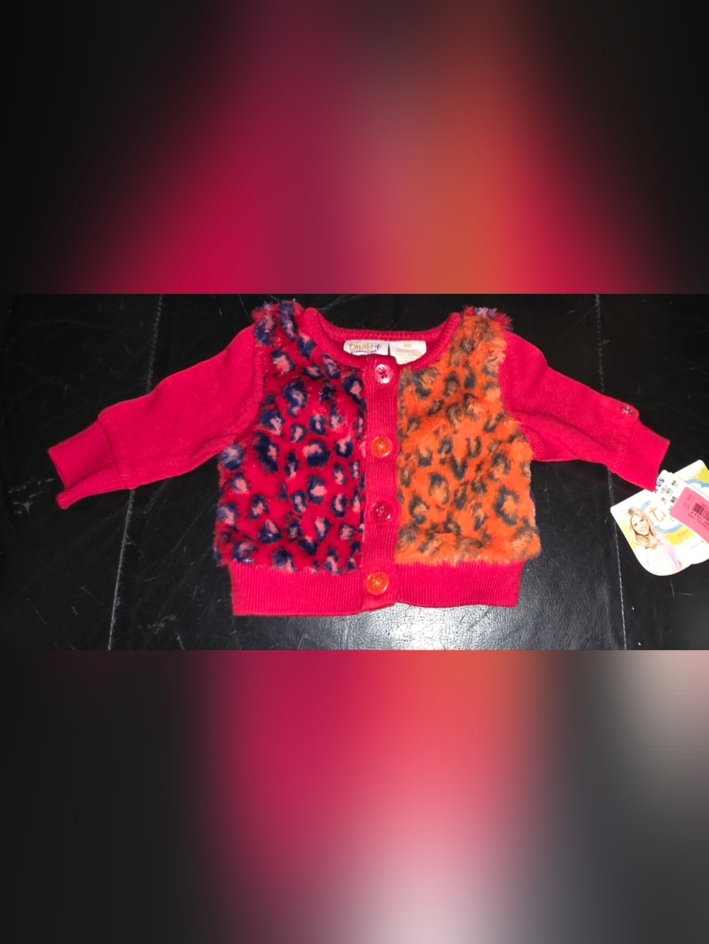 Truly Scrumptious By Heidi Klum Newborn Sweater NWT Soft & Fuzzy